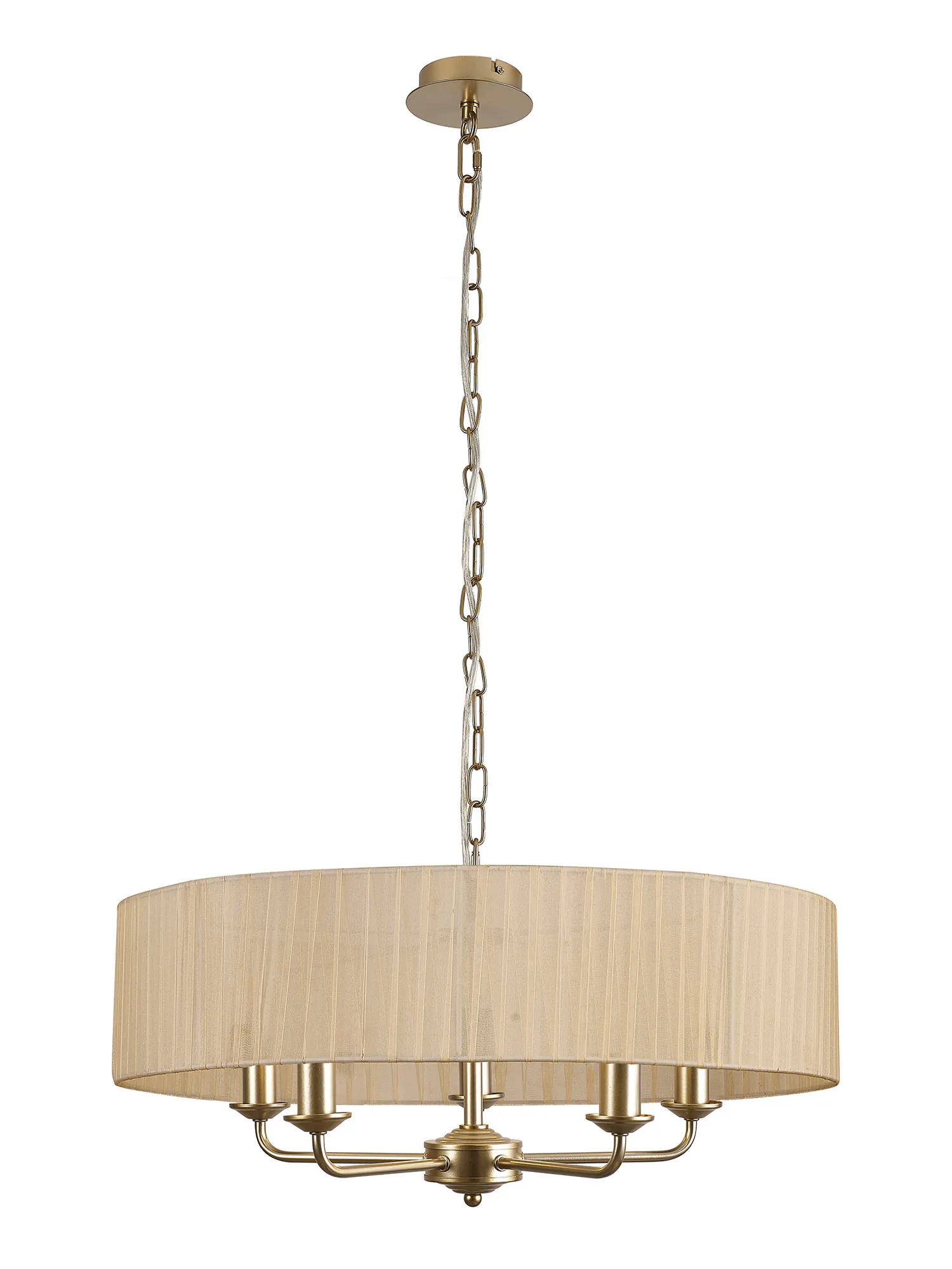 Banyan 45cm 3 Light Pendant Champagne Gold, Soft Bronze DK0964  Deco Banyan CG SB